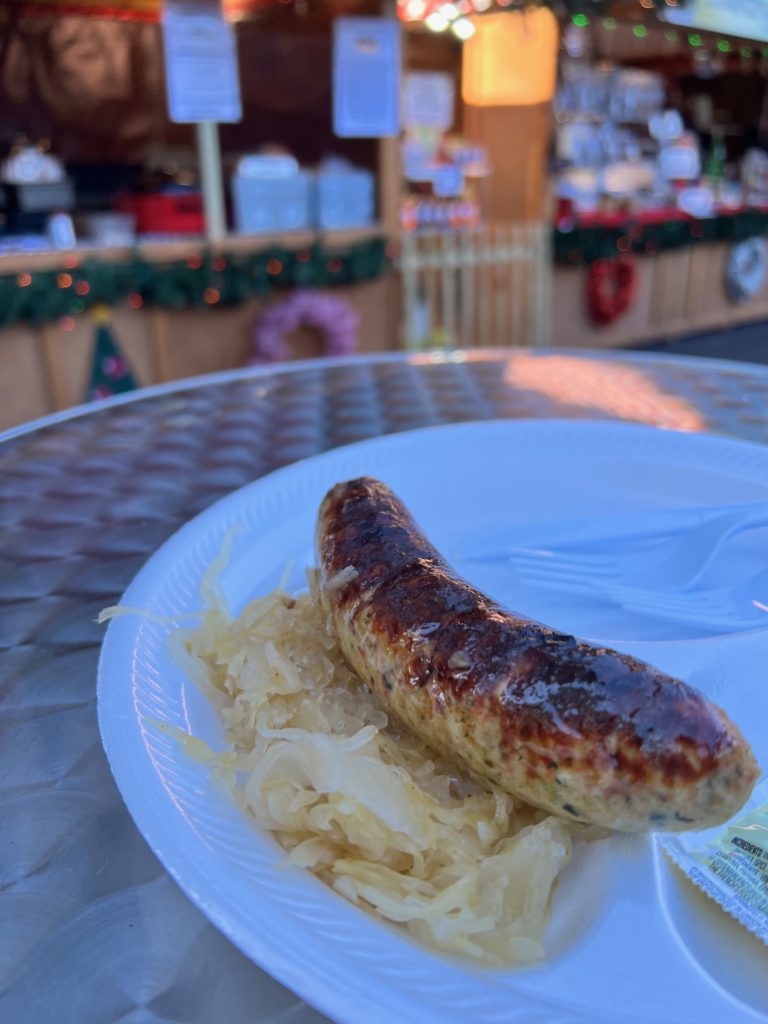 brats and sauerkraut